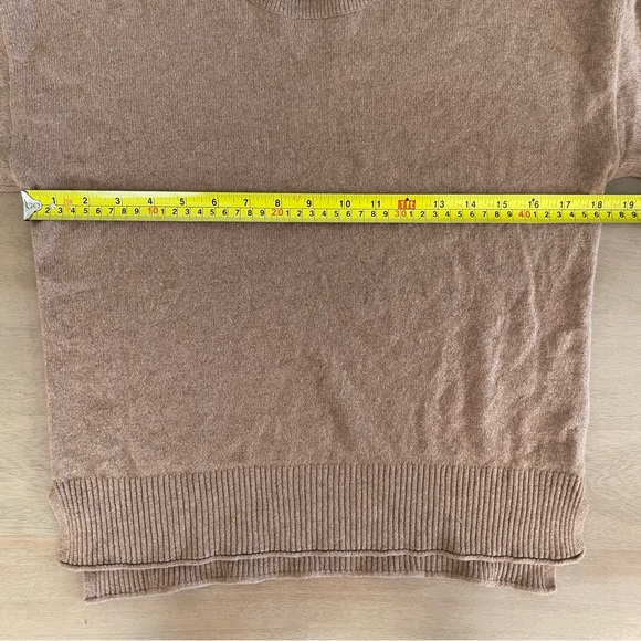 100% Cashmere Tan Sweater Rachel Zoe - Picture 7 of 7